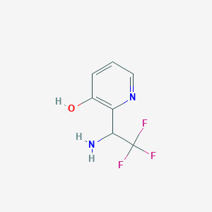 2-(1-Amino-2,2,2-trifluoroethyl)pyridin-3-ol