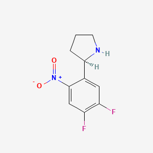 (R)-2-(4,5-Difluoro-2-nitrophenyl)pyrrolidine