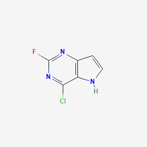 4-Chloro-2-fluoro-5H-pyrrolo[3,2-d]pyrimidine