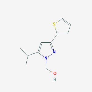 (5-isopropyl-3-(thiophen-2-yl)-1H-pyrazol-1-yl)methanol