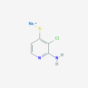 Sodium 2-amino-3-chloropyridine-4-thiolate