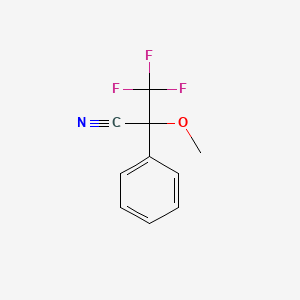 molecular formula C10H8F3NO B1297891 2-Methoxy-2-phenyl-3,3,3-trifluoropropionitrile CAS No. 80866-87-1