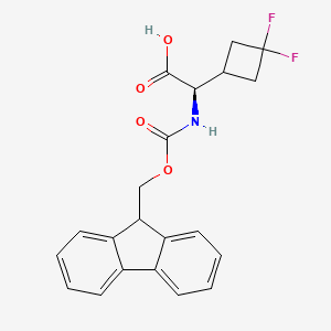 (R)-2-((((9H-Fluoren-9-yl)methoxy)carbonyl)amino)-2-(3,3-difluorocyclobutyl)acetic acid