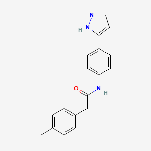 N-(4-(1H-Pyrazol-3-yl)phenyl)-2-(p-tolyl)acetamide