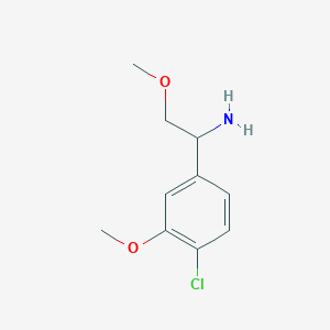 1-(4-Chloro-3-methoxyphenyl)-2-methoxyethanamine