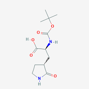 (S)-2-((tert-Butoxycarbonyl)amino)-3-((R)-2-oxopyrrolidin-3-yl)propanoic acid