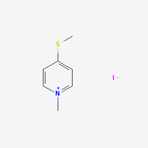 molecular formula C7H10INS B12979017 4-Methylthiopyridine methiodide CAS No. 52693-58-0