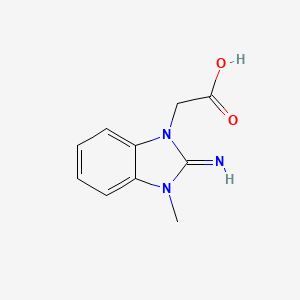 molecular formula C10H11N3O2 B1297903 (2-亚氨基-3-甲基-2,3-二氢-1H-苯并咪唑-1-基)乙酸 CAS No. 435342-21-5