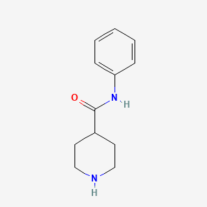 molecular formula C12H16N2O B1297907 N-phenylpiperidine-4-carboxamide CAS No. 73415-85-7