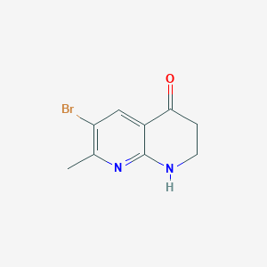 6-bromo-7-methyl-2,3-dihydro-1H-1,8-naphthyridin-4-one