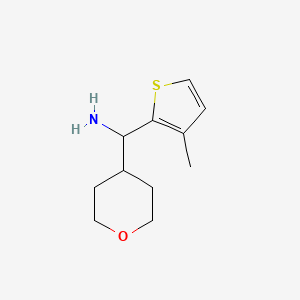 (3-Methylthiophen-2-yl)(tetrahydro-2H-pyran-4-yl)methanamine