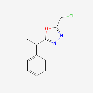 2-(Chloromethyl)-5-(1-phenylethyl)-1,3,4-oxadiazole