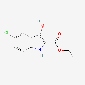 Ethyl 5-chloro-3-hydroxy-1H-indole-2-carboxylate