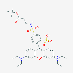 2-(3,6-Bis(diethylamino)xanthylium-9-yl)-5-(N-(3-(tert-butoxy)-3-oxopropyl)sulfamoyl)benzenesulfonate