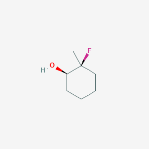 molecular formula C7H13FO B12979189 (1R,2S)-2-Fluoro-2-methylcyclohexan-1-ol 