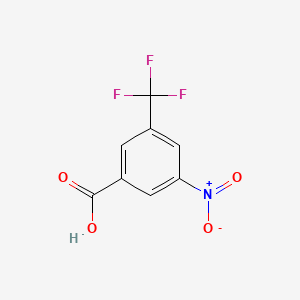 molecular formula C8H4F3NO4 B1297927 3-Nitro-5-(trifluoromethyl)benzoic acid CAS No. 328-80-3