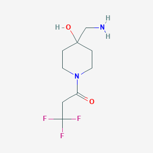 1-(4-(Aminomethyl)-4-hydroxypiperidin-1-yl)-3,3,3-trifluoropropan-1-one