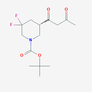 tert-Butyl (S)-3,3-difluoro-5-(3-oxobutanoyl)piperidine-1-carboxylate