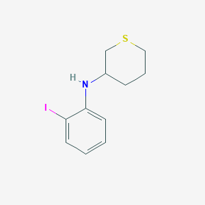 molecular formula C11H14INS B12979347 N-(2-Iodophenyl)tetrahydro-2H-thiopyran-3-amine 