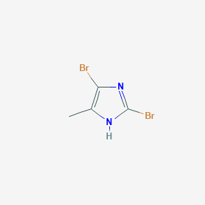 molecular formula C4H4Br2N2 B1297935 2,5-Dibromo-4-methylimidazole CAS No. 219814-29-6
