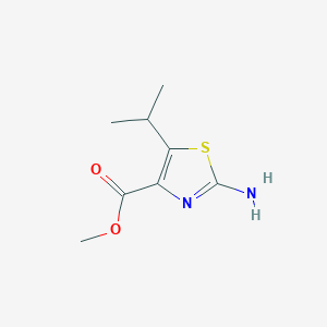 molecular formula C8H12N2O2S B1297937 Methyl 2-amino-5-isopropylthiazole-4-carboxylate CAS No. 81569-25-7