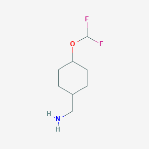 molecular formula C8H15F2NO B12979370 (4-(Difluoromethoxy)cyclohexyl)methanamine 