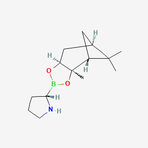 (S)-2-((3AR,4R,6R,7aS)-3a,5,5-trimethylhexahydro-4,6-methanobenzo[d][1,3,2]dioxaborol-2-yl)pyrrolidine