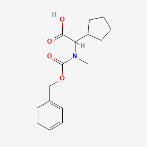 2-(((Benzyloxy)carbonyl)(methyl)amino)-2-cyclopentylacetic acid