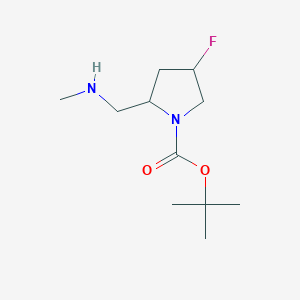 tert-Butyl 4-fluoro-2-((methylamino)methyl)pyrrolidine-1-carboxylate