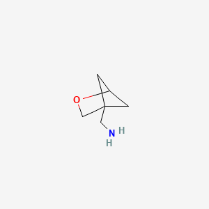 molecular formula C6H11NO B12979442 2-Oxabicyclo[2.1.1]hexan-4-ylmethanamine 