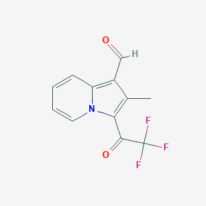 2-Methyl-3-(trifluoroacetyl)indolizine-1-carbaldehyde