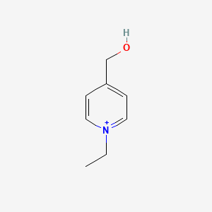 molecular formula C8H12NO+ B12979493 1-Ethyl-4-(hydroxymethyl)pyridin-1-ium 