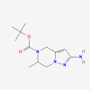 tert-Butyl 2-amino-6-methyl-6,7-dihydropyrazolo[1,5-a]pyrazine-5(4H)-carboxylate