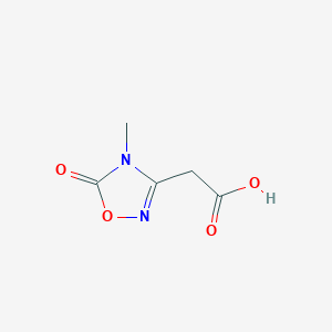 molecular formula C5H6N2O4 B12979555 2-(4-Methyl-5-oxo-4,5-dihydro-1,2,4-oxadiazol-3-yl)acetic acid 