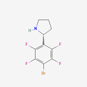 (R)-2-(4-Bromo-2,3,5,6-tetrafluorophenyl)pyrrolidine