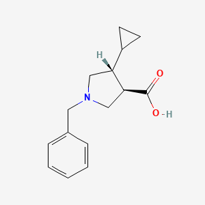 (3R,4R)-1-Benzyl-4-cyclopropylpyrrolidine-3-carboxylic acid