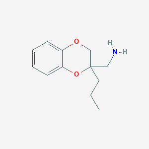 (2-Propyl-2,3-dihydrobenzo[b][1,4]dioxin-2-yl)methanamine