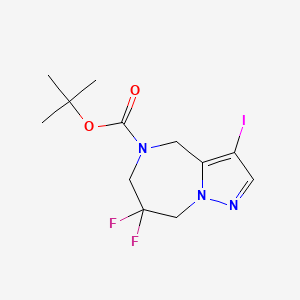 tert-Butyl 7,7-difluoro-3-iodo-7,8-dihydro-4H-pyrazolo[1,5-a][1,4]diazepine-5(6H)-carboxylate