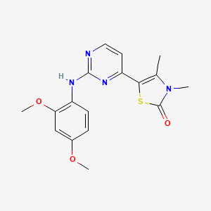 5-(2-((2,4-Dimethoxyphenyl)amino)pyrimidin-4-yl)-3,4-dimethylthiazol-2(3H)-one