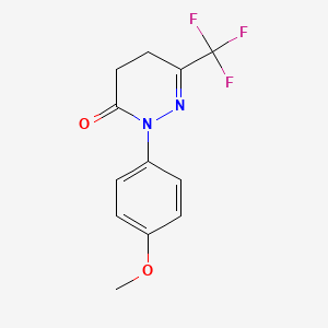 2-(4-Methoxyphenyl)-6-(trifluoromethyl)-4,5-dihydropyridazin-3(2H)-one