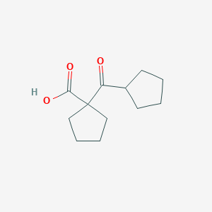 1-(Cyclopentanecarbonyl)cyclopentane-1-carboxylic acid