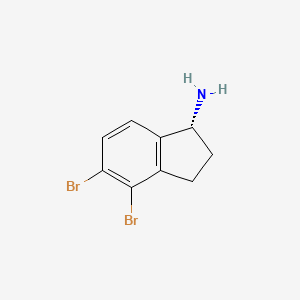 (R)-4,5-Dibromo-2,3-dihydro-1H-inden-1-amine