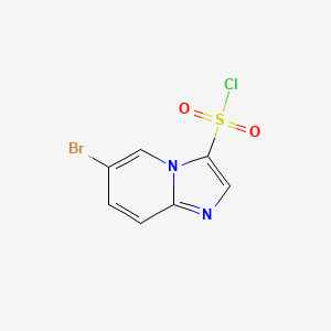 molecular formula C7H4BrClN2O2S B12979917 6-Bromoimidazo[1,2-a]pyridine-3-sulfonyl chloride CAS No. 1642583-18-3