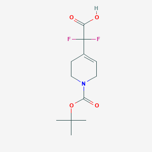 2-(1-(tert-Butoxycarbonyl)-1,2,3,6-tetrahydropyridin-4-yl)-2,2-difluoroacetic acid