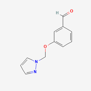 3-((1H-Pyrazol-1-yl)methoxy)benzaldehyde