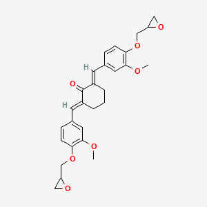 2,6-Bis(3-methoxy-4-(oxiran-2-ylmethoxy)benzylidene)cyclohexan-1-one