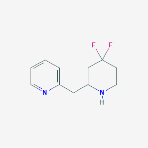 2-((4,4-Difluoropiperidin-2-yl)methyl)pyridine