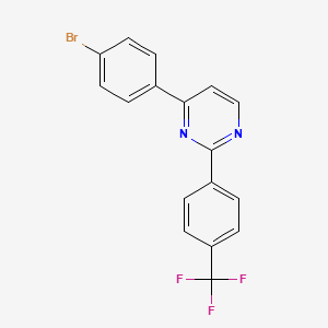 4-(4-Bromophenyl)-2-(4-(trifluoromethyl)phenyl)pyrimidine