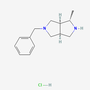 molecular formula C14H21ClN2 B12979975 (1S,3AS,6aS)-5-benzyl-1-methyloctahydropyrrolo[3,4-c]pyrrole hydrochloride 