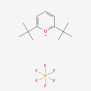 molecular formula C13H21F6OP B12979996 2,6-Di-tert-butylpyrylium hexafluorophosphate(V) 